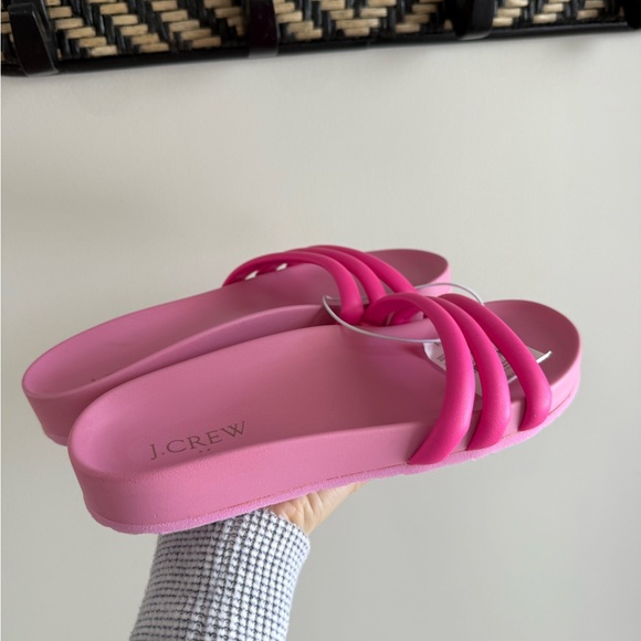 J.Crew Strappy Slide Sandals - Hot Pink - Size 8 - NWT - Picture 3 of 12